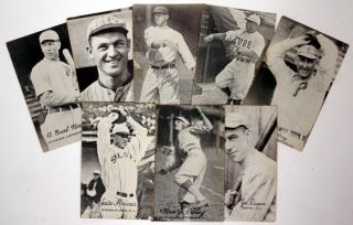 1921 1922 Baseball Exhibit Cards w HOFers