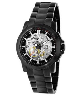 Kenneth Cole New York Watch, Mens Automatic Black Ion Plated