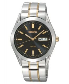 Seiko Watch, Mens Two Tone Stainless Steel Bracelet 39mm SGEG08   All