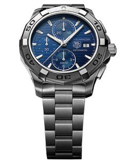 TAG Heuer Watch, Mens Swiss Automatic Chronograph Aquaracer Stainless