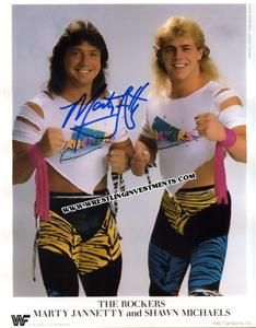Marty Jannetty Autographed 1988 WWF The Rockers Promo with Shawn