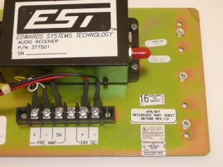 Est Edwards System Technology Audio Receiver Fire Alarm Part Model