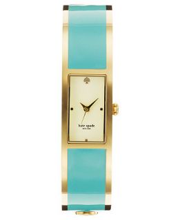 kate spade new york Watch, Womens Carousel Turquoise Enamel and Gold