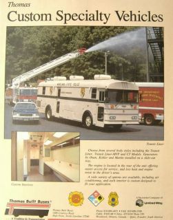 Thomas Maryland State Police Transit Liner Bus Ad