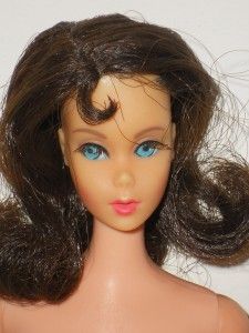 Vintage Barbie Dark Brunette Marlo Flip for Display Francie Chartreuse