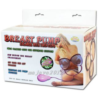 Electric pump breast device enlargement enhancer double cup massagers