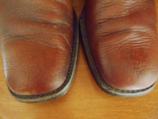 Vtg Mod Monk Strap Pedwin Size 11 C Brown Pebble Grain Leather Ankle