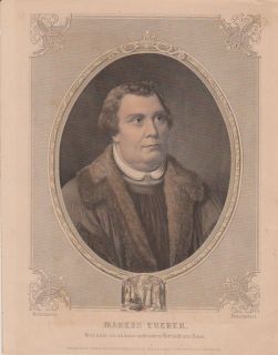 Scarce Martin Luther c1865 German Protestan Priest Protestant Monk