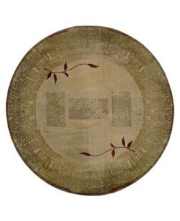 Nourison Round Area Rug, Somerset ST22 Clarkstown Multi 5 6   Rugs