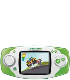 Leap Frog Leapster GS Explorer Learning Game System Green Bonus Apps