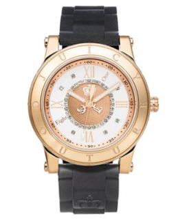 Juicy Couture Watch, Womens HRH Black Jelly Strap 1900834