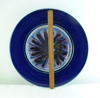 Marc Matsui 13 Cobalt Blue Porcelain Art Pottery Bowl