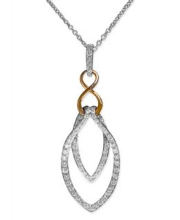 Balissima by Effy Collection Sterling Silver Pendant, Diamond Basket