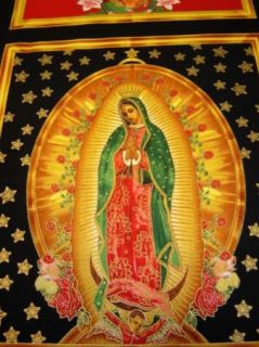 Fabric Kaufman Virgin Mother Mary of Guadalupe Mexico