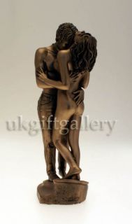 Bronze Nude Sculpture Passion Lovers Anniversary Statue