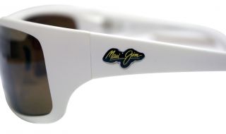 Maui Jim H202 05M Peahi Frame Matte White Lens HCL Bronze Sunglasses
