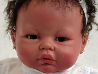 19 Reborn Baby Girl Mary Rose Biracial Baby Sweet Sculpt by Antonio