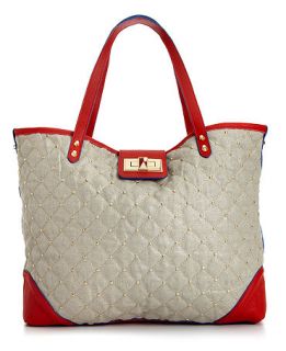 Juicy Couture Handbag, Karla Metallic Linen Tote   Handbags