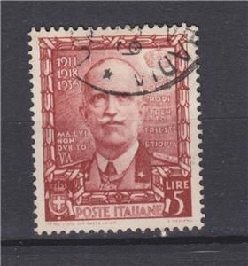 Italy 1938 Italian Empire 5L Carmine Used