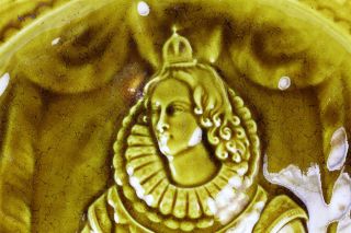 RARE Maw Co Queen Anne James I Commemorative Plate C 1880