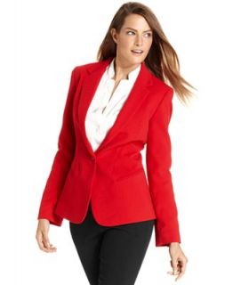 Calvin Klein Jacket, Long Sleeve Single Button Blazer