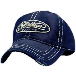 for ONE brand new Mathews Commander Hat. Navy enzyme washed Mathews