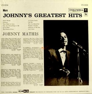 Johnny Mathis More Johnnys Greatest Hits RARE LP