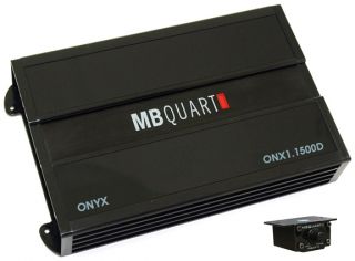 New MB Quart ONX1 1500D 1500 Watt Mono Amp Bass Knob