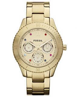 Fossil Watch, Womens Stella Gold tone Stainless Steel Bracelet 37mm
