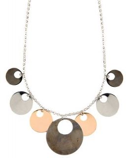 Nine West Necklace, Tri Tone Shaky Frontal Necklace