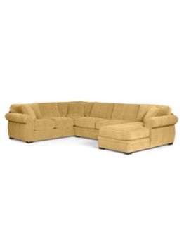 Devon Fabric Sectional Sofa, 2 Piece 111W x 98D x 29H  Custom