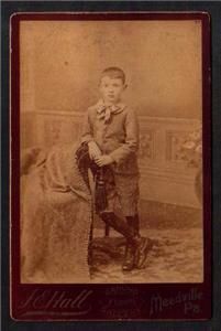 Photo Little Boy from Meadville PA I E Hall Gallery Arch St