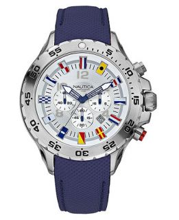 Nautica Watch, Mens Blue Polyurethane Strap N16530G   All Watches