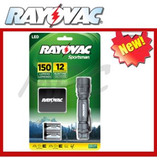 Rayovac Sportsman Tactical Flashlight SP123A B 2XCR123A Batteries 150