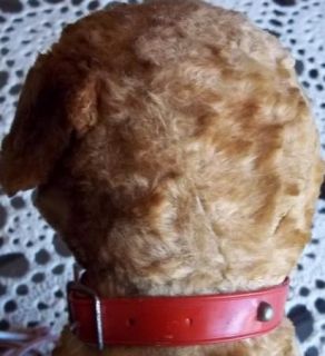 Vintage Stuffed Dog Pull Toy with Metal Frame HP Wheels Pat No 753693