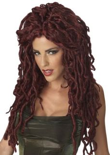 Medusa Dark Red Greek Roman Goddess Women Costume Wig