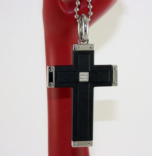 SIMMONS Stunning Brand New Cross Necklace With Genuine Diamonds Well