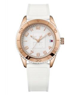 Tommy Hilfiger Watch, Womens White Silicone Strap 1781114   All