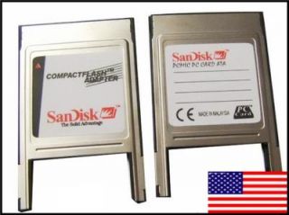 PCMCIA Compact Flash CF Card Reader Laptop Adapter