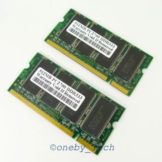 New 1GB 2x512MB PC2700 DDR333 200pin DDR1 SODIMM Laptop Memory Upgrade