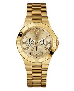 GUESS Watch, Womens Gold Tone Stainless Steel Bracelet 49mm U12631L1