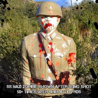 Tactical Mutilating Zombie Shooting Target 3D Silhouette Lifesize Nazi