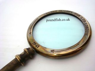Traditional Brass Magnifying Glass with Leather Case