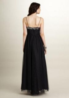 Adrianna Papell Sequin Black Mesh Ball Gown 12