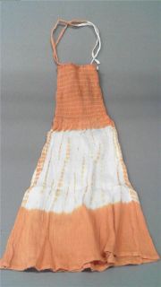 Max Mehra Girls O s Tie Dye Sleeveless Sundress Dress Orange Smocked