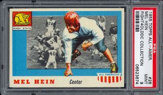 1955 Topps All American Football #28 Mel Hein SP (Rookie Hall of Famer