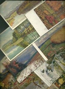 Gorgeous Lot of 19 Beautiful Scenic Postcards VP 8824