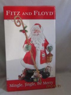 Fitz Floyd Mingle Jingle Be Merry Santa Figurine
