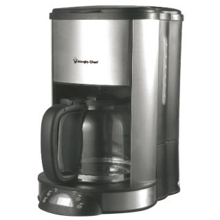 MCSCM12PST 12 Cup Coffee Maker 1,000W Glass Carafe Stainless Steel