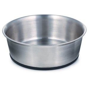 ProSelect Stainless Steel Bowl w Rubber Base Dog 30oz